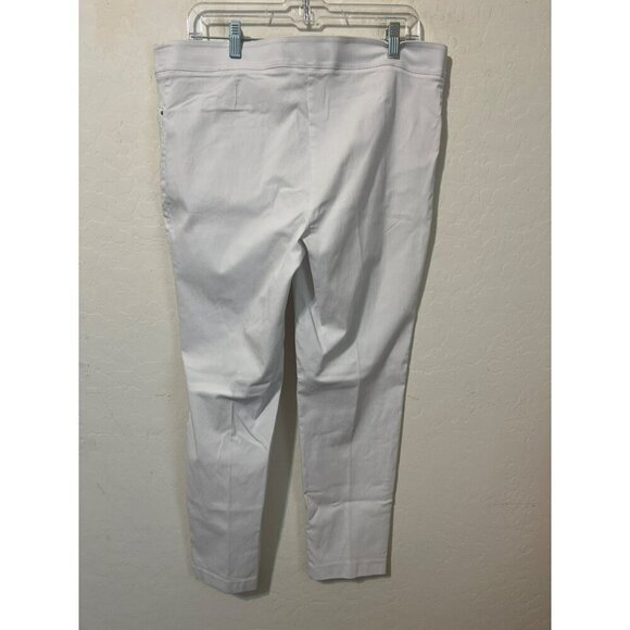 89th & Madison Sz XL White Pull On Pants - Picture 5 of 8